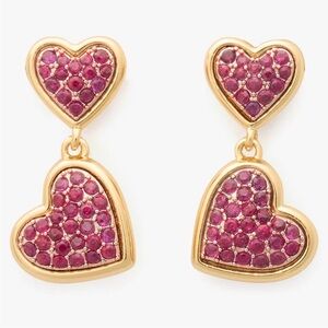 Kate spade Heart Drop Earrings nwt